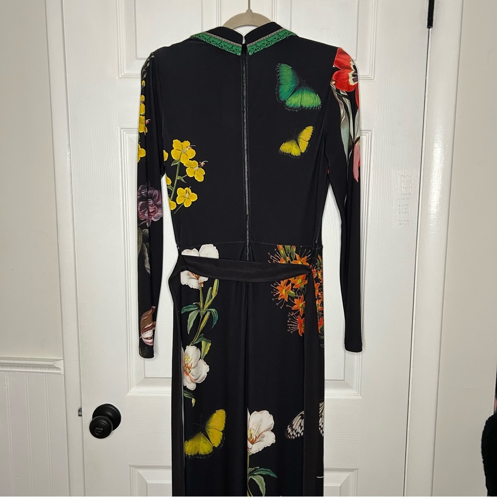 Alice + Olivia Melinda Wide Leg Wrap Jumpsuit - Picture 12 of 16
